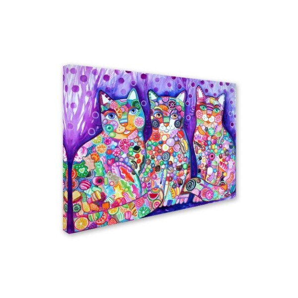 Oxana Ziaka 'Candy Cats' Canvas Art,18x24